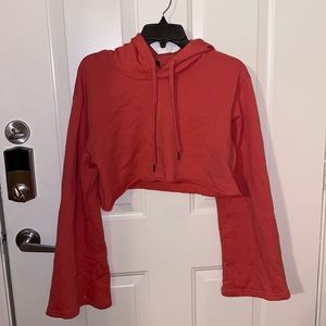 Pink Long Sleeve Crop Top